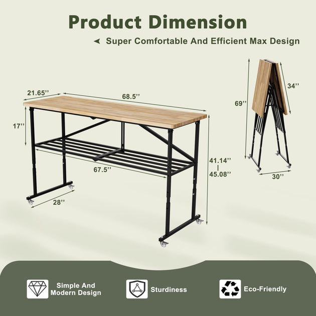 Streamdale Folding Workbench Wood 3