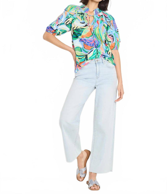 Nic + Zoe Island Beat Top Multi Large 4