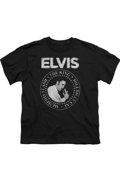 Gildan Elvis Presley Rock King T-Shirt Noir Medium 2