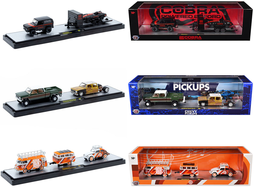 M2 Machines Auto Haulers Set of 3 Trucks Release 90 1/64 2