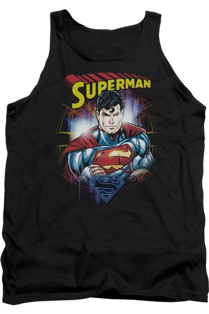 Gildan Superman Glam Tank Top Black XXL 2