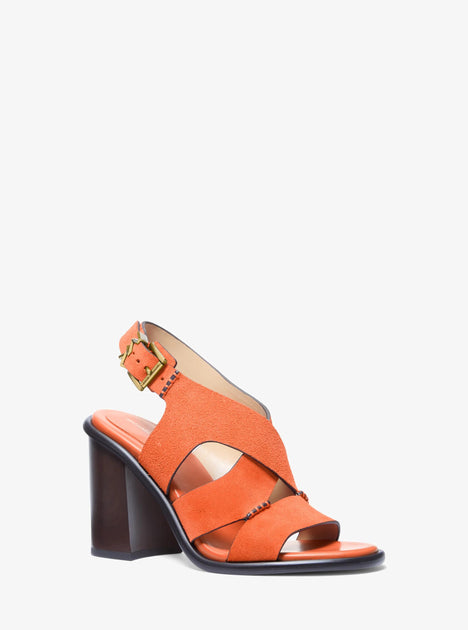 Michael Kors Raven Sandal Orange US 8 2