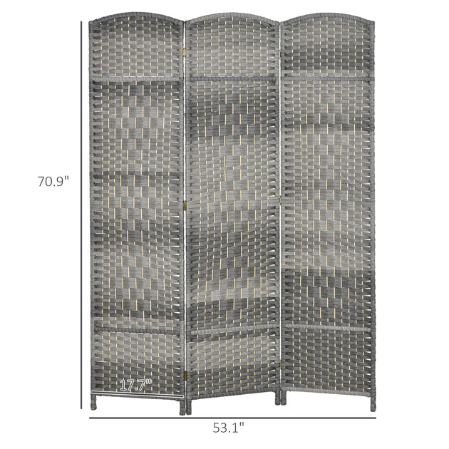 Hivvago Privacy Screen Wood Brown 8