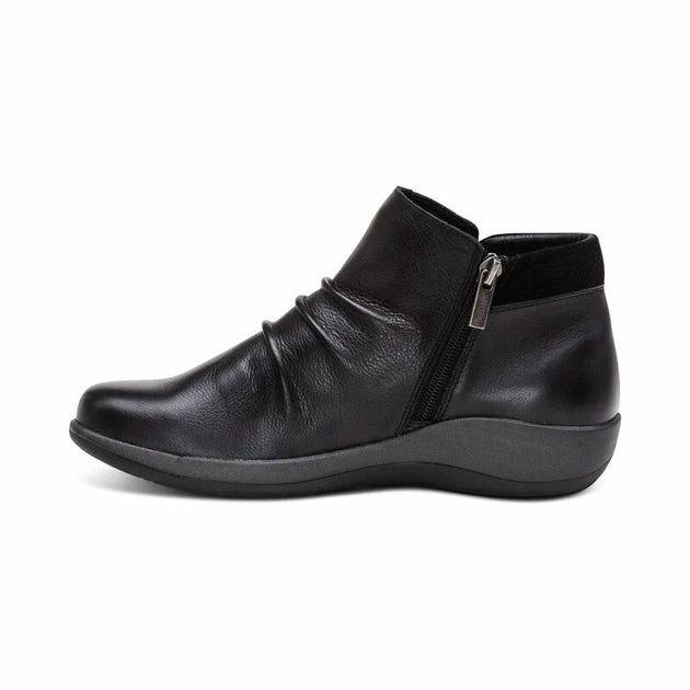 Aetrex Luna Ankle Boot Black Wide EU 39 2