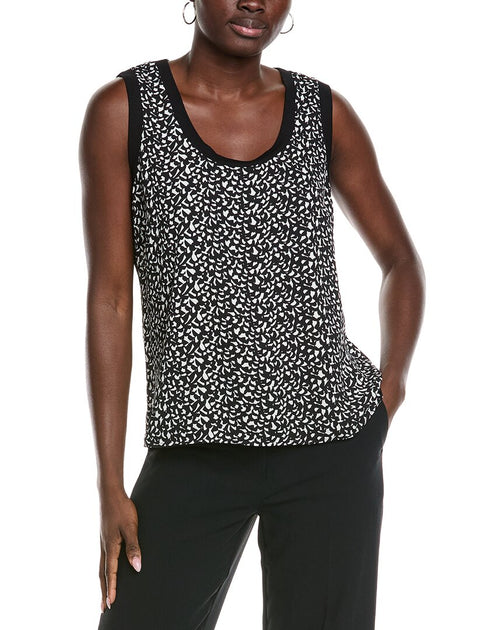 cabi Printed Daydream Top Black Small 2