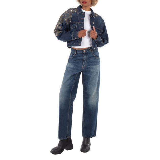 Victoria Beckham Boyfriend Denim Jeans Blue 24 3