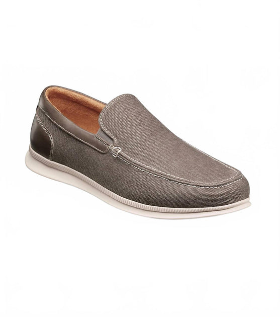 NEW FLORSHEIM men\'s montigo canvas moc toe venetian loafer in grey Amazon.com | Florsheim Men main image 4