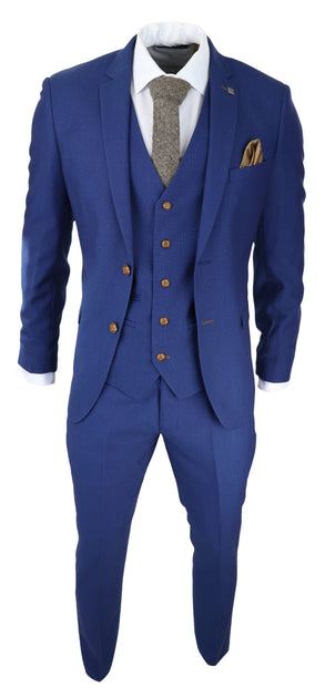 Paul Andrew Mayfair 3 Piece Suit Blue US 46 Regular 3