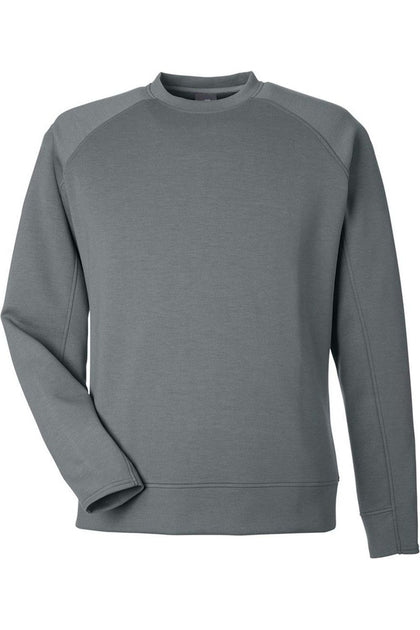 J. America Apex Fleece Crewneck Sweatshirt Grey Large 2