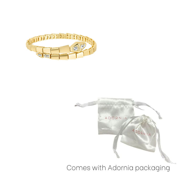 Adornia Wrap Snake Cuff Gold 4