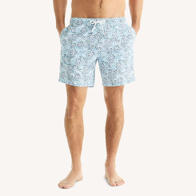 Nautica Mens 7in Printed Swim Short Multi Medium 2