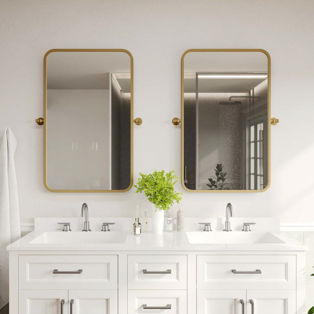 Flash Furniture Finlay Wall Mirror Gold 4