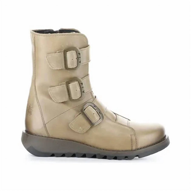 Fly London Wedge Bootie Beige EU 41 3