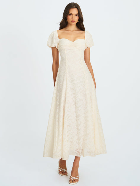 Miss Circle Pandora Maxikleid Beige Large 2