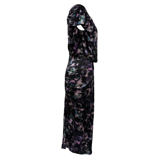 Saloni Printed Midi Dress Multicolor UK 8 4
