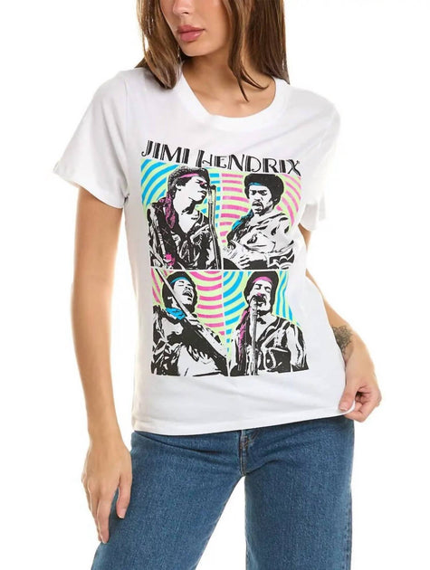 Prince Peter Jimi Hendrix Montage T-Shirt White Small 2