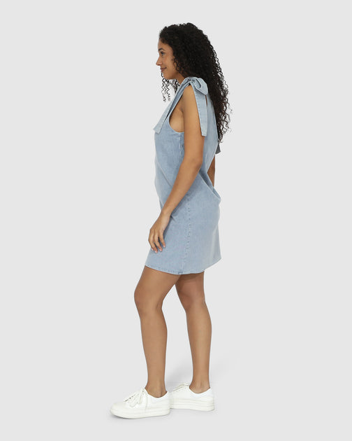 Belle & Bloom Burning Love Tie Shoulder Mini Dress Multi Large 3