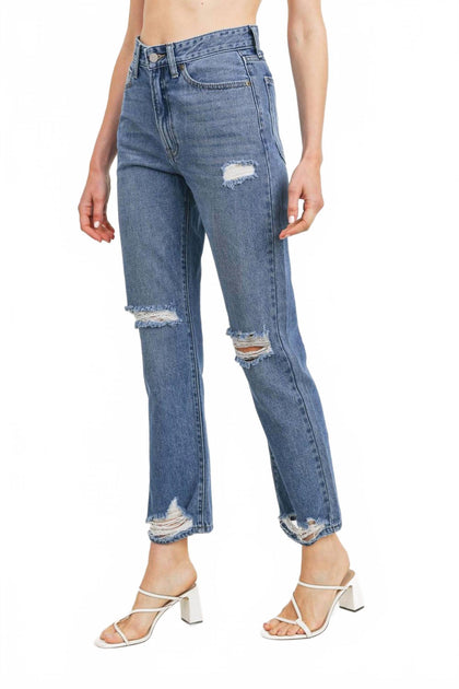 JBD Peyton Straight Leg Jeans Blue 24 4