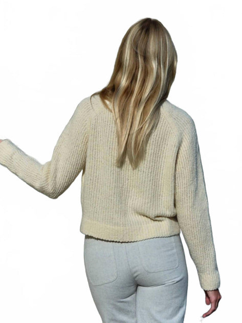 Mollusk Teddy Crewneck Sweater Green Large 3