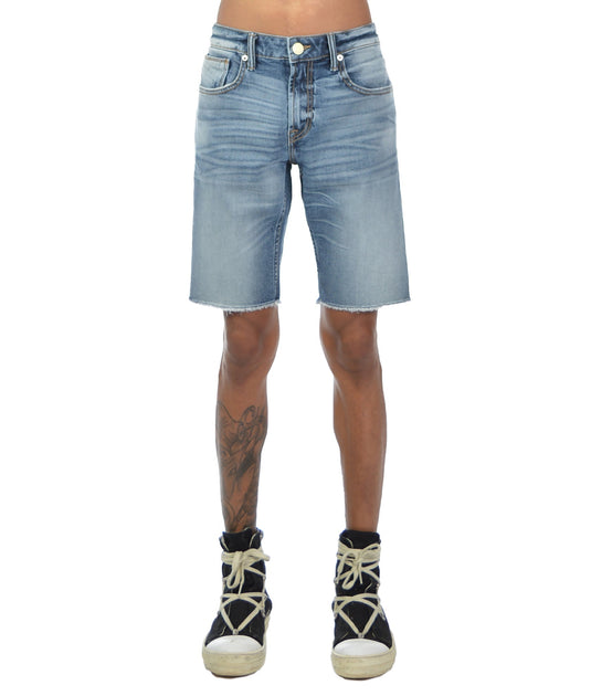 HVMAN Mero Slim Stretch Denim Shorts Blue 31 2