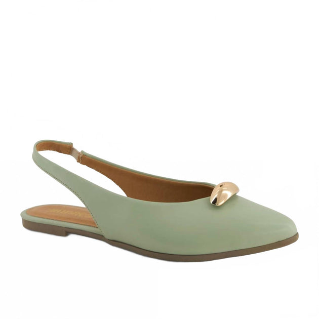 Andrea Pointed Toe Slingback Ballet Flats Green US 8 2