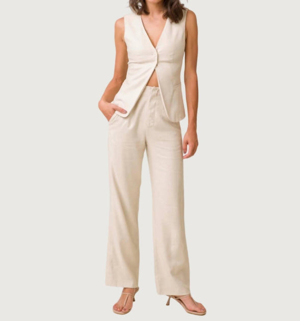 line and dot Jaymes Hosenbeinweite Beige Small 2