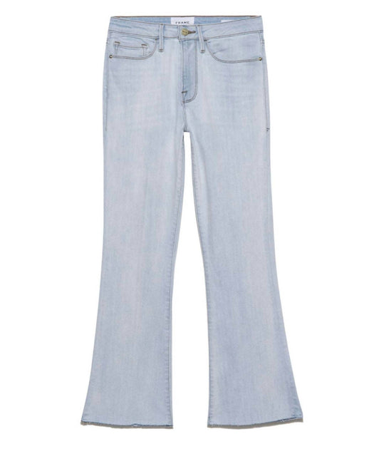 FRAME Le Crop Mini Boot Raw Jeans Blue 30 3