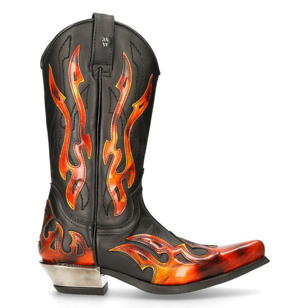 New Rock 7921-S2 Cowboy Boots Grey EU 41 4