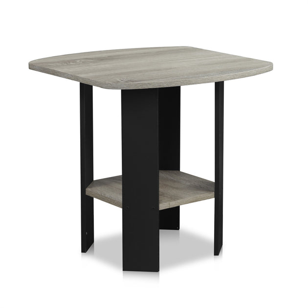 Furinno Simple Design End Table Oak Grey/Black 2