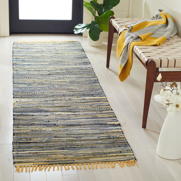 Safavieh RAR127 Rag Rug Yellow Multi 3