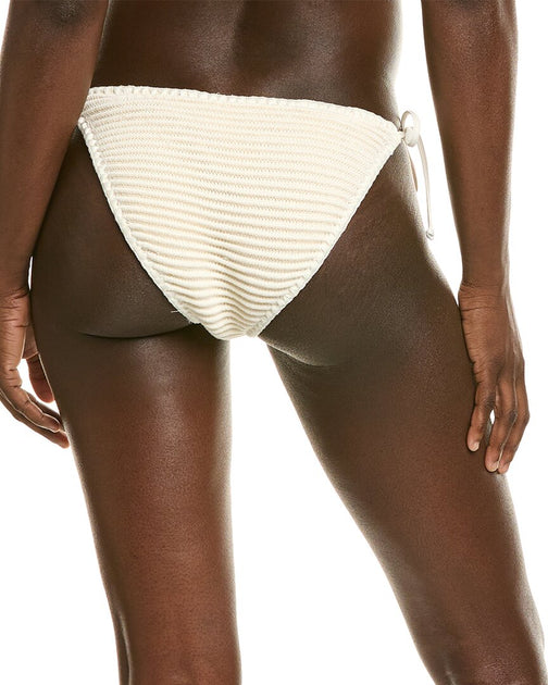 WeWoreWhat Tie Bikini Bottom White Large 3