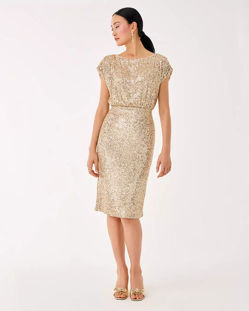 Lilly Pulitzer Aylin Sequin Midi Dress Multi Large 2