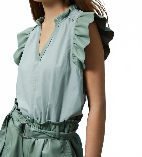 Melissa Nepton Reese Top Green XSmall 2