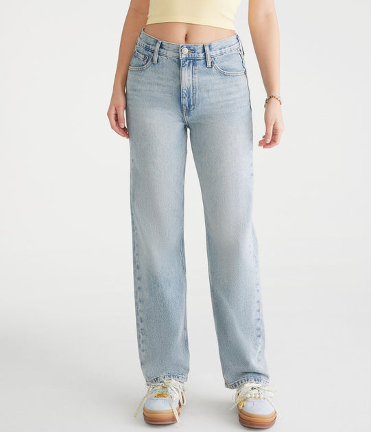 Aeropostale High-Rise Baggy Jean Multi US 00 Short 3