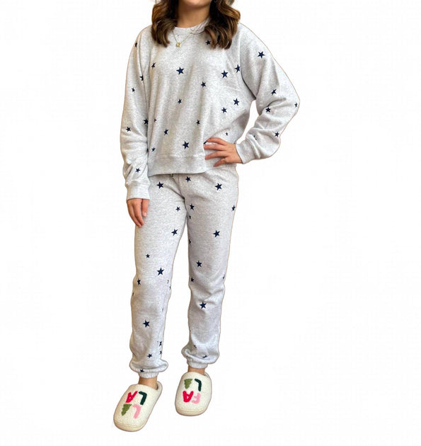 Chaser Festive Stars Jogginghose Grau Small 2