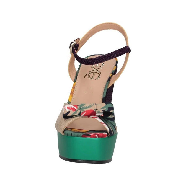 Exe Naomi 011 Wedge Heel Blue US 9.5 4