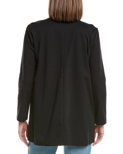 Eileen Fisher Stand Collar Jacket Black Small 3