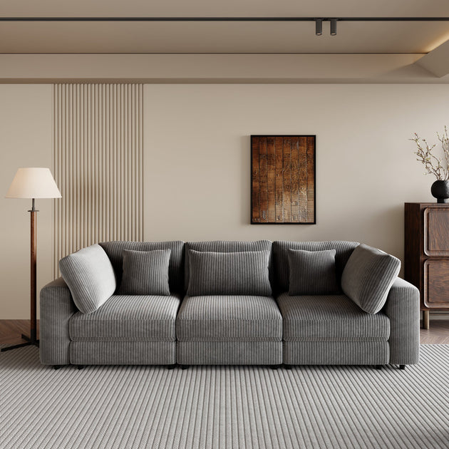 Streamdale Soft Corduroy Sofa 3