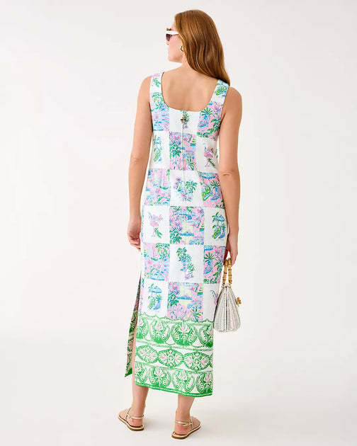Lilly Pulitzer Dee Stretch Maxi Shift Dress Multi US 0 3