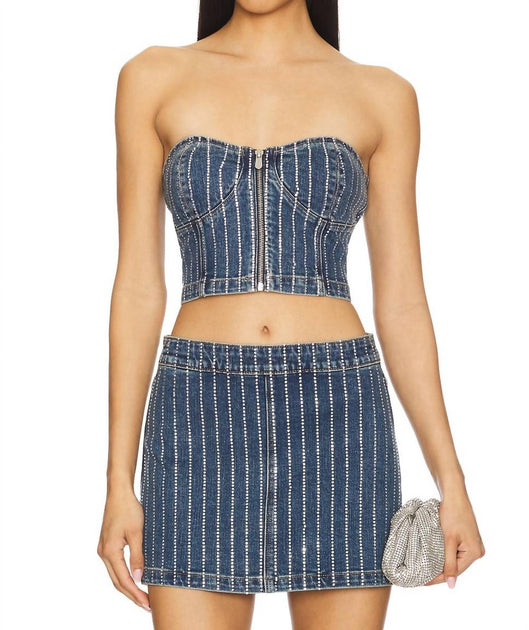 Abrand Jeans Academia Bustier Top Multi Large 2