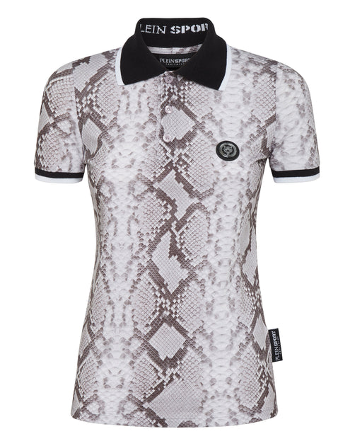 Plein Sport Pitone Polo Shirt Grey XS 2