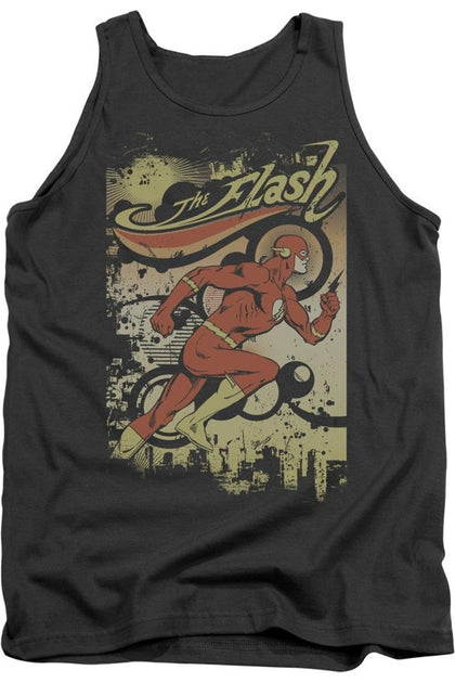 Gildan DC Comics Flash Adult Tank Top Black XLarge 2