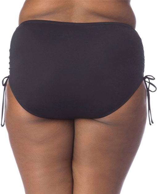 Kenneth Cole Adjustable High Waist Tankini Bottom Black Plus Size 3X 3