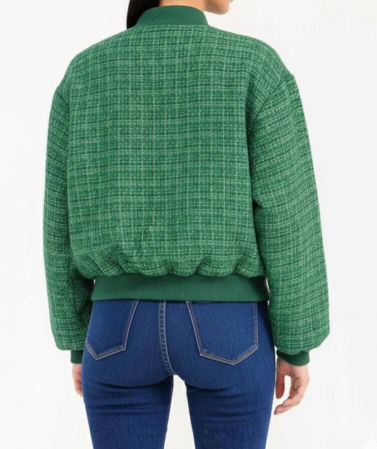 SurelyMine Tweed Shimmer Jacket Green Large 3