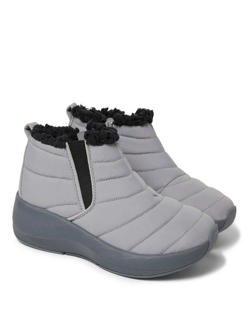 Dearfoams Naomi Double Gore Bootie Grey 11 3