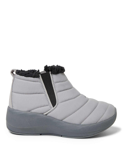 Dearfoams Naomi Double Gore Bootie Grey 11 4