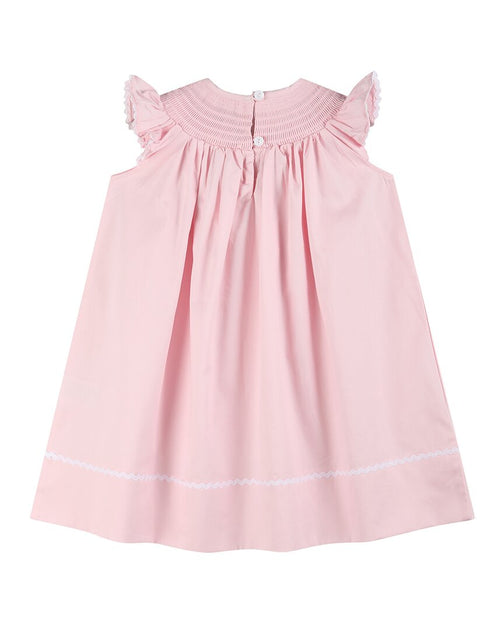 Lil Cactus Smocked Bishop Dress Pink 4T 4