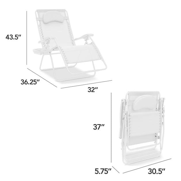 Best Choice Products Zero Gravity Chair Beige 3
