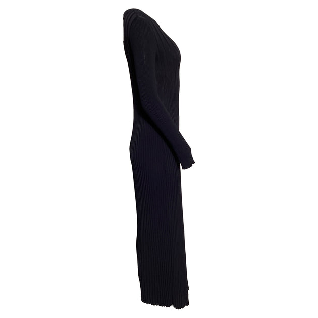 Max Mara Long Knit Dress Navy Blue L 3