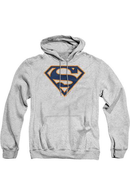 Gildan Superman Shield Hoodie Grey Medium 2